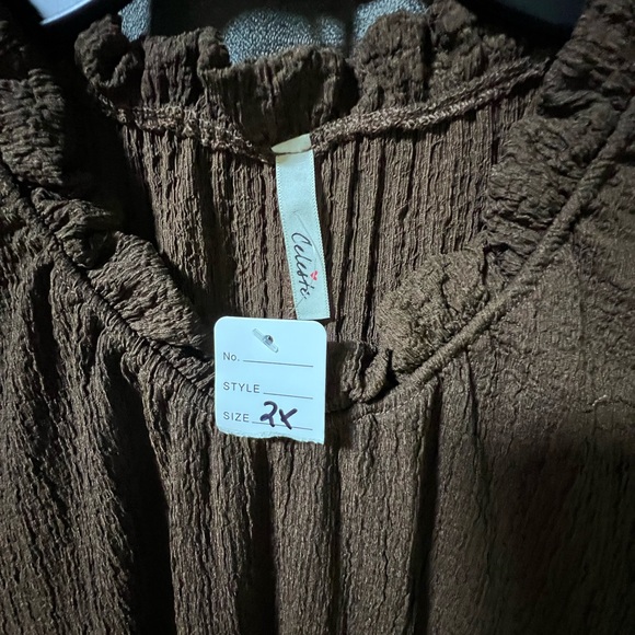 Celeste Chocolate Brown Long Sleeve Dress - Picture 5 of 9